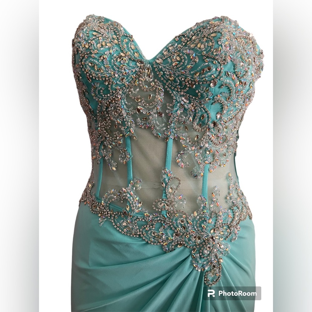 Beautiful & Sparky Aqua Dress